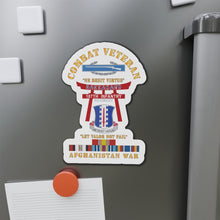 Load image into Gallery viewer, Die-Cut Magnets - Army - Combat Veteran - 187th Infantry Regiment - Torii, Rakkasans, Let Valor Not Fail, English, Latin w CIB w AFGHAN SVC X 300