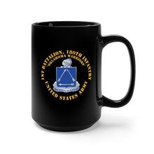Load image into Gallery viewer, Black Mug 15oz - 180th Infantry Regiment DUI- Oklahoma Warriors - US Army X 300