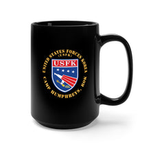 Load image into Gallery viewer, Black Mug 15oz - United States Forces Korea - SSI - Camp Humphreys, ROK X 300
