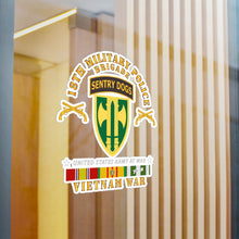 Load image into Gallery viewer, Kiss-Cut Vinyl Decals - Army - 18th MP Brigade - Sentry Dogs Tab - Vietnam w VN SVC