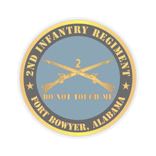 Load image into Gallery viewer, Kiss - Cut Stickers - Army - 2nd Infantry Regiment Branch - Do Not Touch Me - Fort Bowyer, Alabama X 300