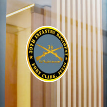 Load image into Gallery viewer, Kiss-Cut Vinyl Decals - Army - 39th Infantry Regiment - Buffalo Soldiers - Fort Clark, TX w Inf Branch