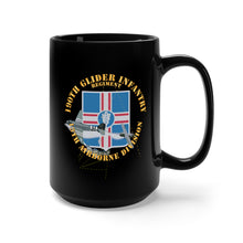 Load image into Gallery viewer, Black Mug 15oz - Army - 190th Glider Infantry Regiment - 13th AIrborne Division w C47 Towing Glider X 300