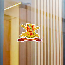 Load image into Gallery viewer, Kiss-Cut Vinyl Decals - Army - 37th Field Artillery w Br - Ribbon