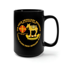 Load image into Gallery viewer, Black Mug 15oz - 2nd Field Artillery Regiment - US FA School