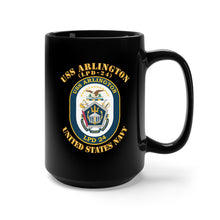Load image into Gallery viewer, Black Mug 15oz - USS Arlington (LPD-24) X 300