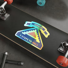 Load image into Gallery viewer, Holographic Die-cut Stickers - 7th United States Army w 7 Steps Hell