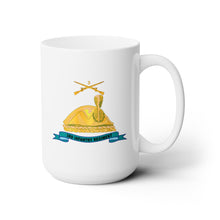 Load image into Gallery viewer, White Ceramic Mug 15oz - Army - 3rd Infantry Regiment w Br - Ribbon