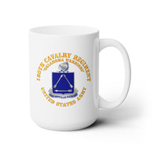 Load image into Gallery viewer, White Mug 15oz - Army - 180th Cavalry Regiment - Oklahoma Warriors - US Army
