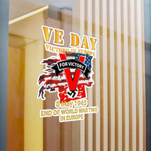 Load image into Gallery viewer, Kiss-Cut Vinyl Decals - Army - VE Day - Victory in Europe Day - End of WWII