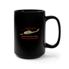Load image into Gallery viewer, Black Mug 15oz - Army - AH-1 Cobra - Snake Attack - Slicks are for Kids