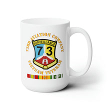 Load image into Gallery viewer, White Ceramic Mug 15oz - Army - 73rd Aviation Company - Vietnam Veteran
