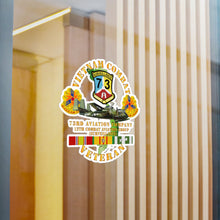 Load image into Gallery viewer, Kiss-Cut Vinyl Decals - Army - Vietnam Combat Vet - 73rd Aviation Company - 12th Combat Aviation Group - VN SVC