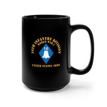 Load image into Gallery viewer, Black Mug 15oz - Army - SSI - 16th Infantry Division - WWI - US Army X 300