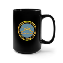 Load image into Gallery viewer, Black Mug 15oz - Army - 2nd Infantry Regiment Branch - Do Not Touch Me - Iceland - WWII X 300