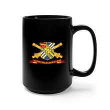 Load image into Gallery viewer, Black Mug 15oz - Army - 18th Field Artillery w Br - Ribbon