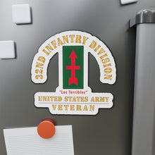 Load image into Gallery viewer, Die-Cut Magnets - Army - SSI - 32nd Infantry Division - Les Terribles - US Army Veteran X 300