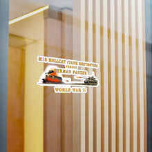 Load image into Gallery viewer, Kiss-Cut Vinyl Decals - Army - WWII - M18 HellCat Killing - German Panzer Exploding