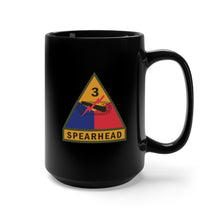 Load image into Gallery viewer, Black Mug 15oz - SSI - 3rd Armored Division w Name Tape X 300