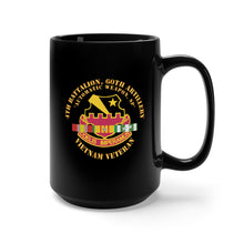 Load image into Gallery viewer, Black Mug 15oz - 4th Battalion, 60th Artillery (Automatic Weapon, Self-Propelled) X 300