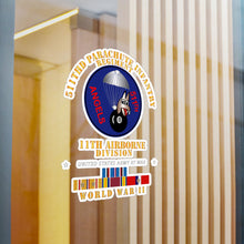 Load image into Gallery viewer, Kiss-Cut Vinyl Decals - Army - 511th PIR 11th Airborne Div - WWII w PAC - PHIL SVC