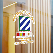 Load image into Gallery viewer, Kiss-Cut Vinyl Decals - Army - 3rd ID - Fort Benning GA w Cold War SVC