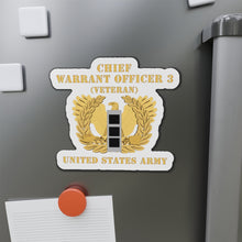 Load image into Gallery viewer, Die-Cut Magnets -SSI - Army - Chief Warrant Officer - CW03 - Veteran - Flat - Eagle and Bar X 300