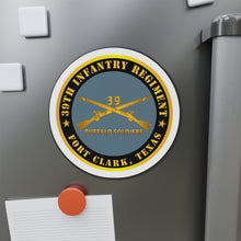 Load image into Gallery viewer, Die-Cut Magnets - 40th Infantry Regiment - Buffalo Soldiers - Fort Clark, TX w Inf Branch