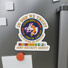 Load image into Gallery viewer, Die-Cut Magnets - Army - 176th RRFS - First In Last Out - SSI - In God we Trust - ASA w VN SVC X 300