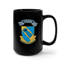 Load image into Gallery viewer, Black Mug 15oz - 751st Tank Battalion - PP w Scroll X 300