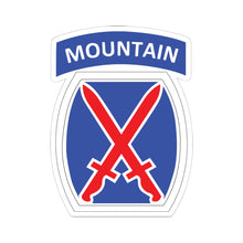 Load image into Gallery viewer, Kiss-Cut Stickers - DUI - 10th Infantry Division X 300