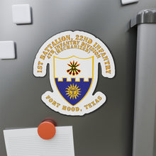 Load image into Gallery viewer, Die-Cut Magnets - Army - 1st Bn 22nd Infantry - 4th ID Mech - Ft Hood Tx