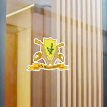 Load image into Gallery viewer, Kiss-Cut Vinyl Decals - Army - 12th Cavalry Regiment w Br - Ribbon
