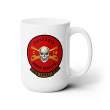 Load image into Gallery viewer, White Ceramic Mug 15oz - Army - C Co 16th Cavalry Regiment Aero Scouts - Vietnam - SSI ONLY X 300