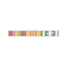 Load image into Gallery viewer, Kiss - Cut Stickers - Army - Vietnam Ribbons SVC bar w 1 Campaign Stars x 300