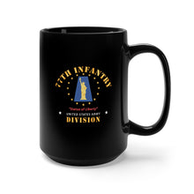 Load image into Gallery viewer, Black Mug 15oz - Army - 77th Infantry Division - Statue of Liberty