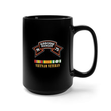 Load image into Gallery viewer, Black Mug 15oz - SOF - N Company Scroll - Vietnam Veteran w VN SVC X 300
