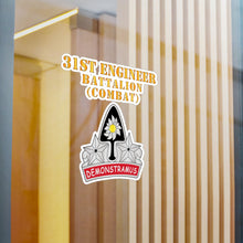 Load image into Gallery viewer, Kiss-Cut Vinyl Decals - Army - 31st Engineer Bn (Combat) - DUI - Hat X 300