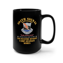 Load image into Gallery viewer, Black Mug 15oz - 304th Signal Battalion - DUI - Camp Stanley - Korea X 300