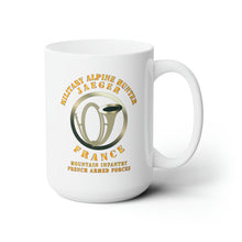 Load image into Gallery viewer, White Ceramic Mug 15oz - France - Military Alpine Hunter