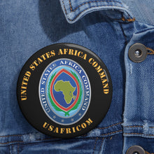 Load image into Gallery viewer, Custom Pin Buttons - Africa Command - DUI X 300