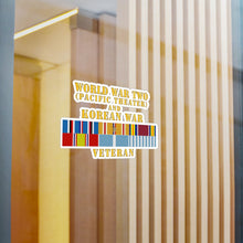 Load image into Gallery viewer, Kiss-Cut Vinyl Decals - Army - WWII - Pacific Theater - Korean War Veteran