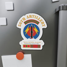Load image into Gallery viewer, Die-Cut Magnets - Army - 56th Artillery - Pershing w Svc Medals