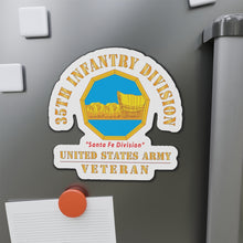 Load image into Gallery viewer, Die-Cut Magnets - Army - DUI - 35th Infantry Division - Santa Fe Division - US Army Veteran X 300