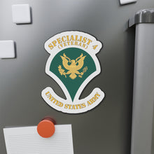 Load image into Gallery viewer, Die-Cut Magnets - Army - Enlisted - SPC 4 - Specialist 4 - Std - Retired X 300
