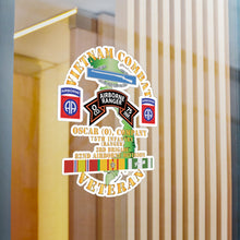 Load image into Gallery viewer, Kiss-Cut Vinyl Decals - Army - Vietnam Combat Vet - O Co 75th Infantry (Ranger) - 3rd Bde 82nd Airborne DivSSI