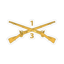 Load image into Gallery viewer, Kiss-Cut Stickers - Army - 3rd Battalion, 1st Infantry Regiment Branch - wo Txt