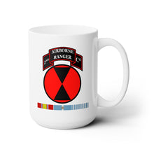 Load image into Gallery viewer, White Mug 15oz -2nd Ranger Infantry Co - 7th ID SSI w KOREA SVC X 300