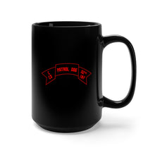 Load image into Gallery viewer, Black Mug 15oz - Army - C Co 52nd Infantry - Patrol Dog - Scroll wo Txt