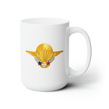 Load image into Gallery viewer, White Ceramic Mug 15oz - France - Airborne - Chuteur Opérationnel Instructor wo Txt
